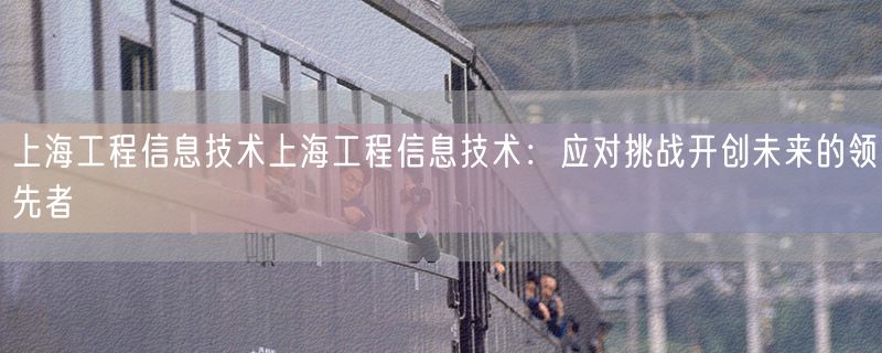 上海工程信息技术上海工程信息技术：应对挑战开创未来的领先者